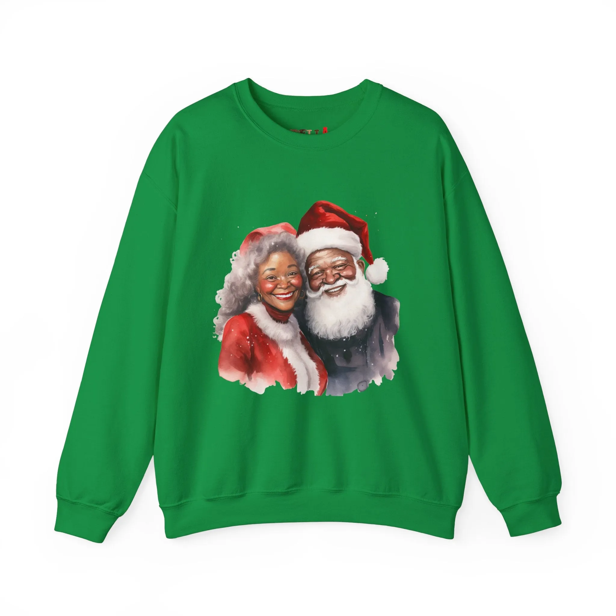 Black Santa 10 Unisex Heavy Blend™ Crewneck Sweatshirt