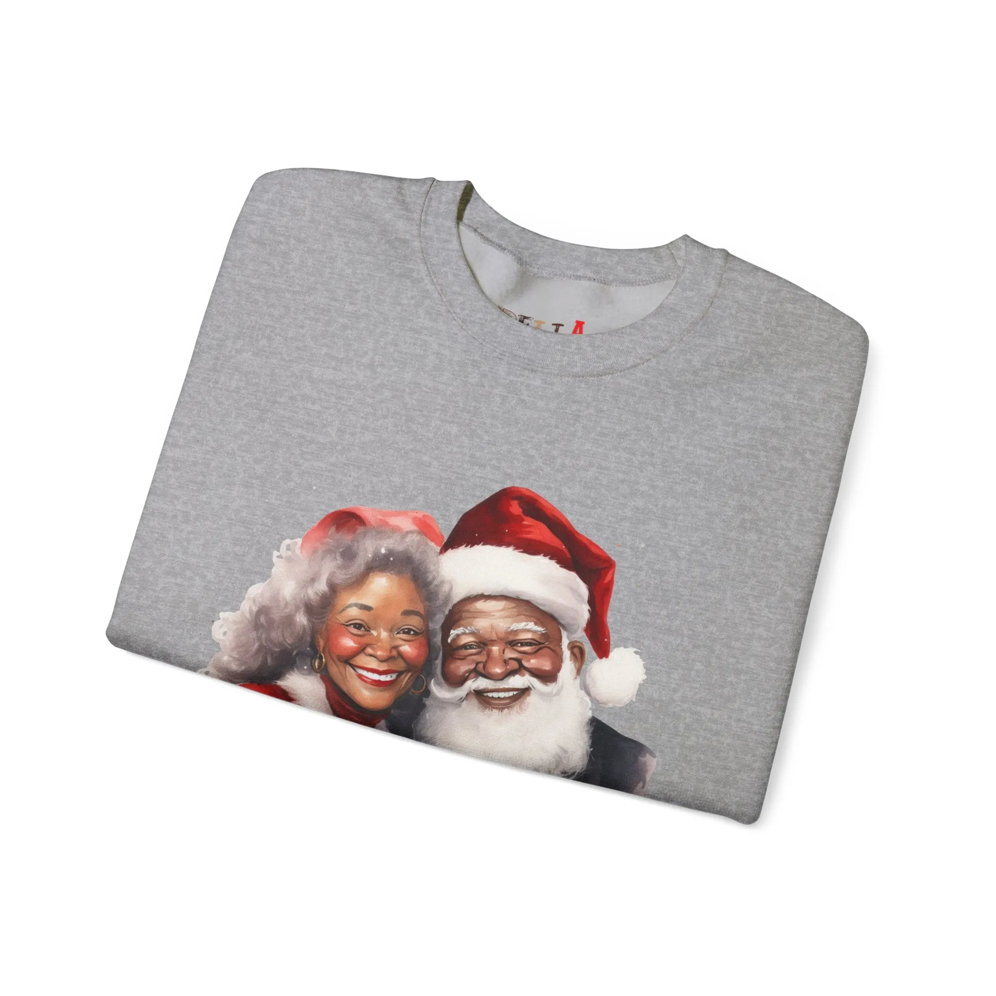Black Santa 10 Unisex Heavy Blend™ Crewneck Sweatshirt