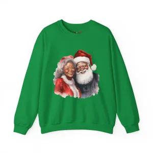 Black Santa 10 Unisex Heavy Blend™ Crewneck Sweatshirt