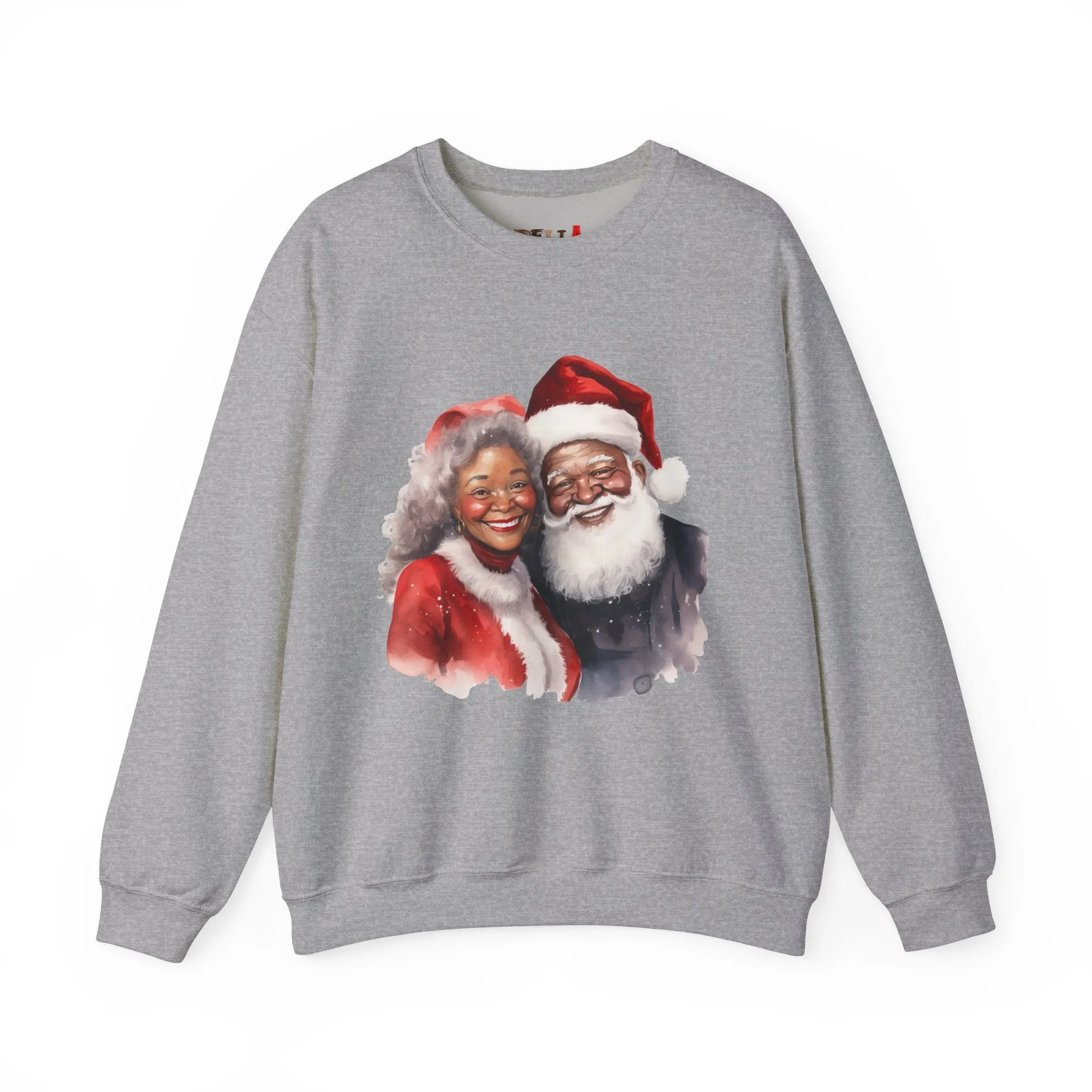 Black Santa 10 Unisex Heavy Blend™ Crewneck Sweatshirt