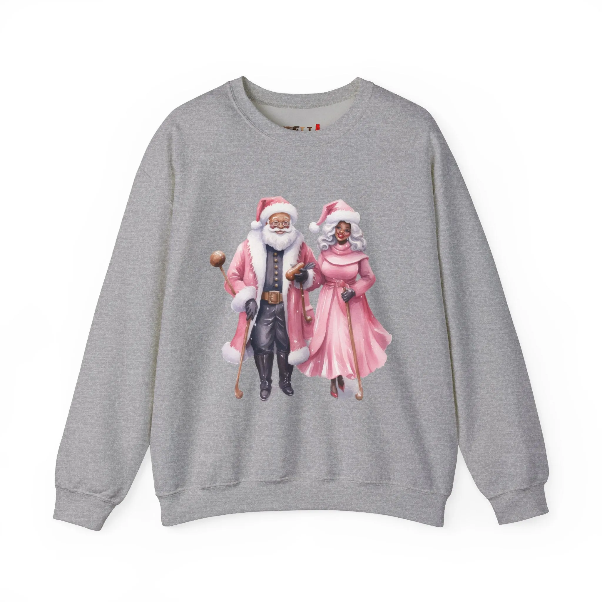 Black Santa 13 Unisex Heavy Blend™ Crewneck Sweatshirt