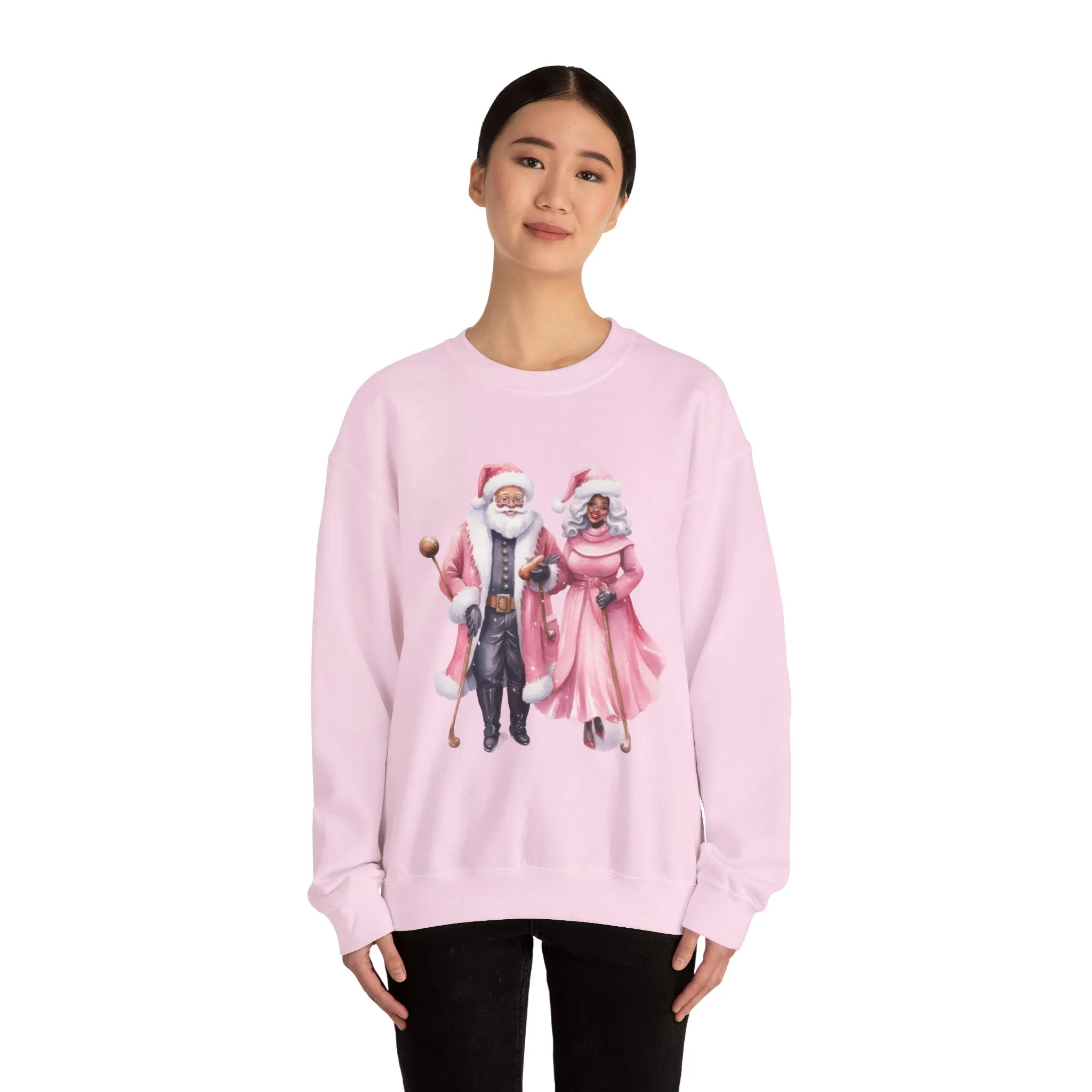 Black Santa 13 Unisex Heavy Blend™ Crewneck Sweatshirt