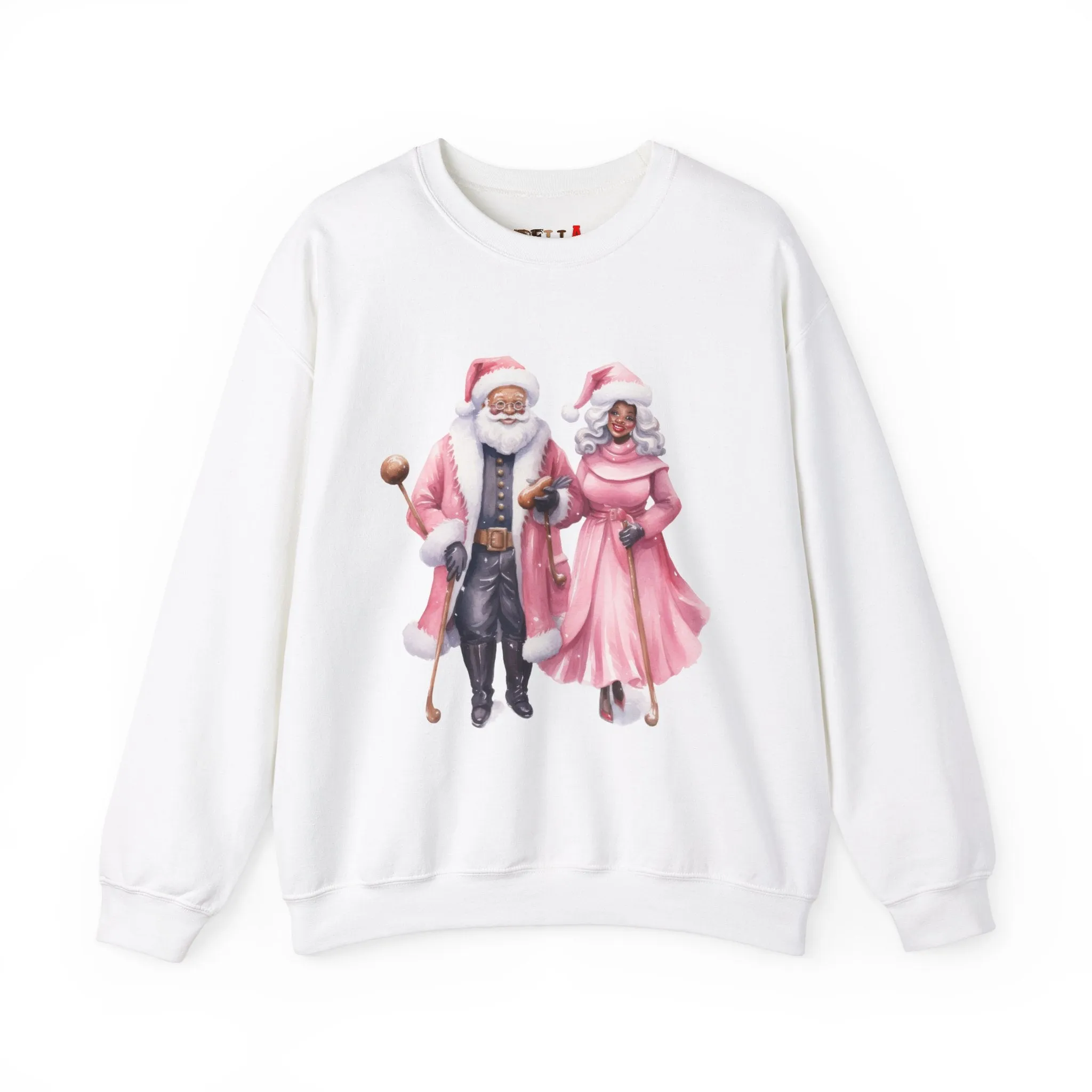Black Santa 13 Unisex Heavy Blend™ Crewneck Sweatshirt