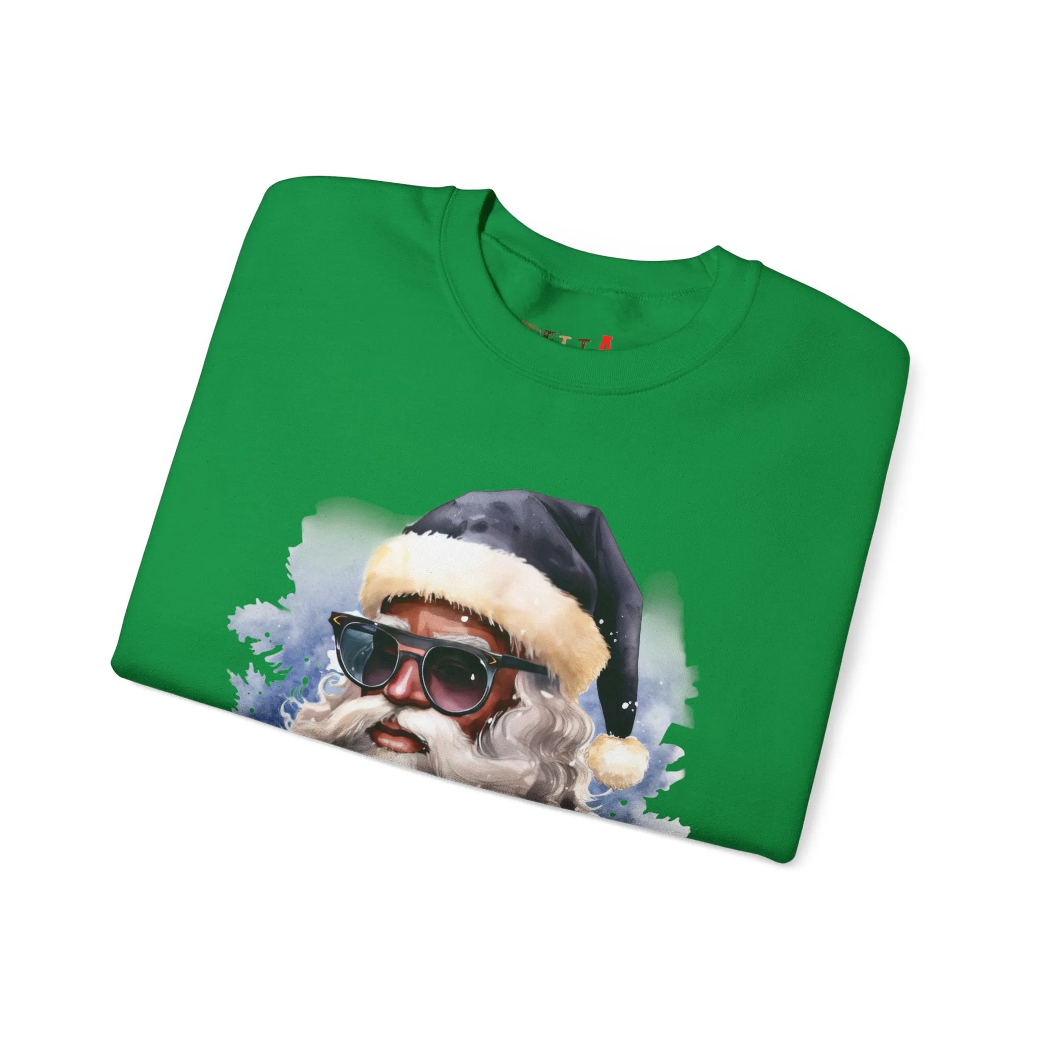 Black Santa 5 Unisex Heavy Blend™ Crewneck Sweatshirt