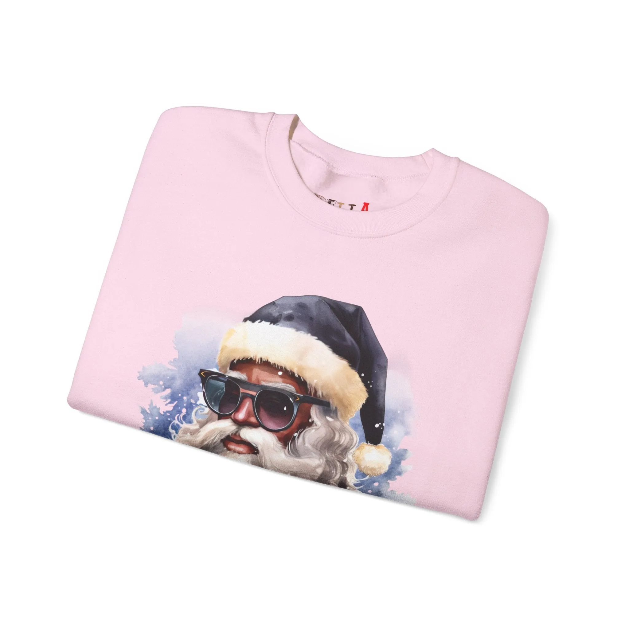 Black Santa 5 Unisex Heavy Blend™ Crewneck Sweatshirt