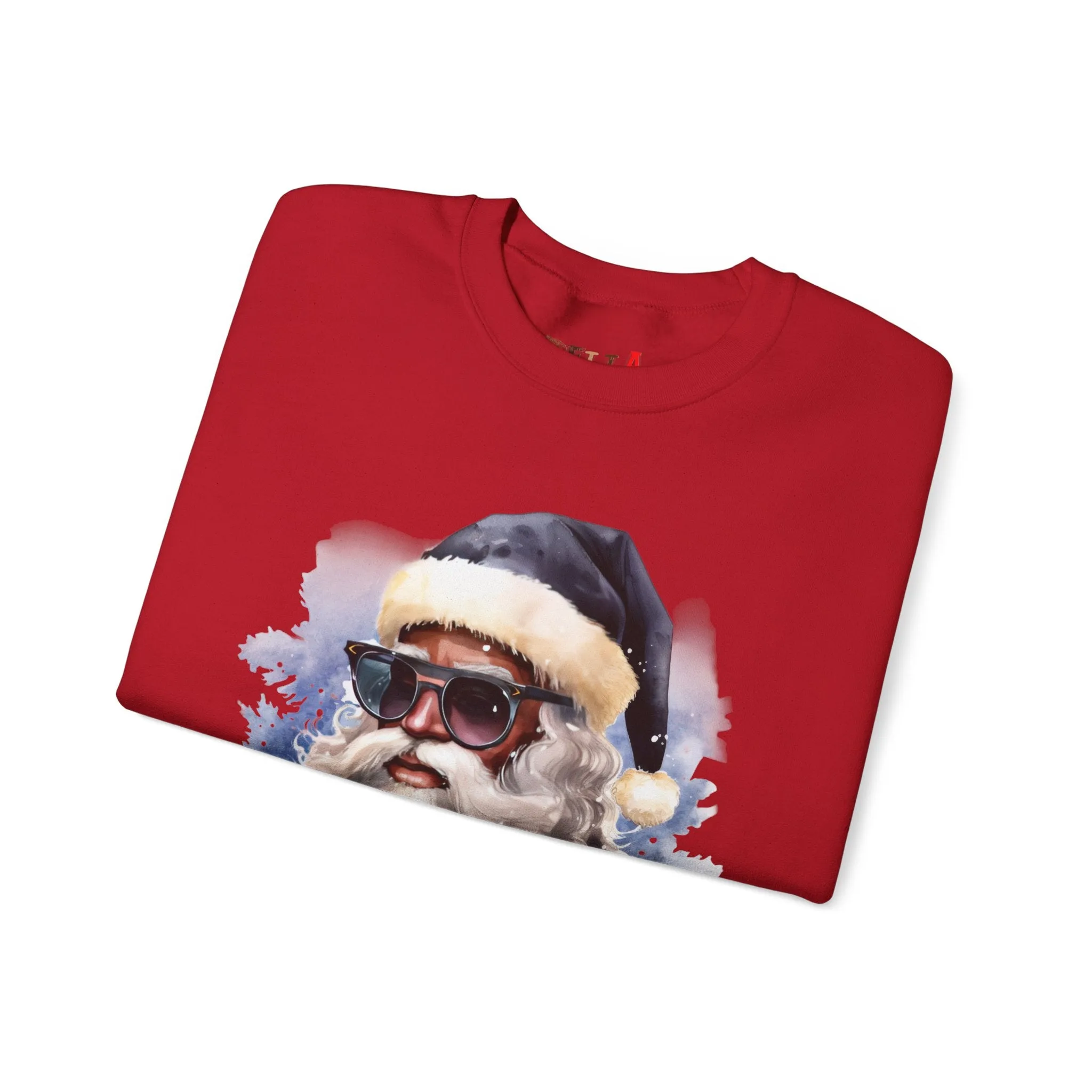 Black Santa 5 Unisex Heavy Blend™ Crewneck Sweatshirt
