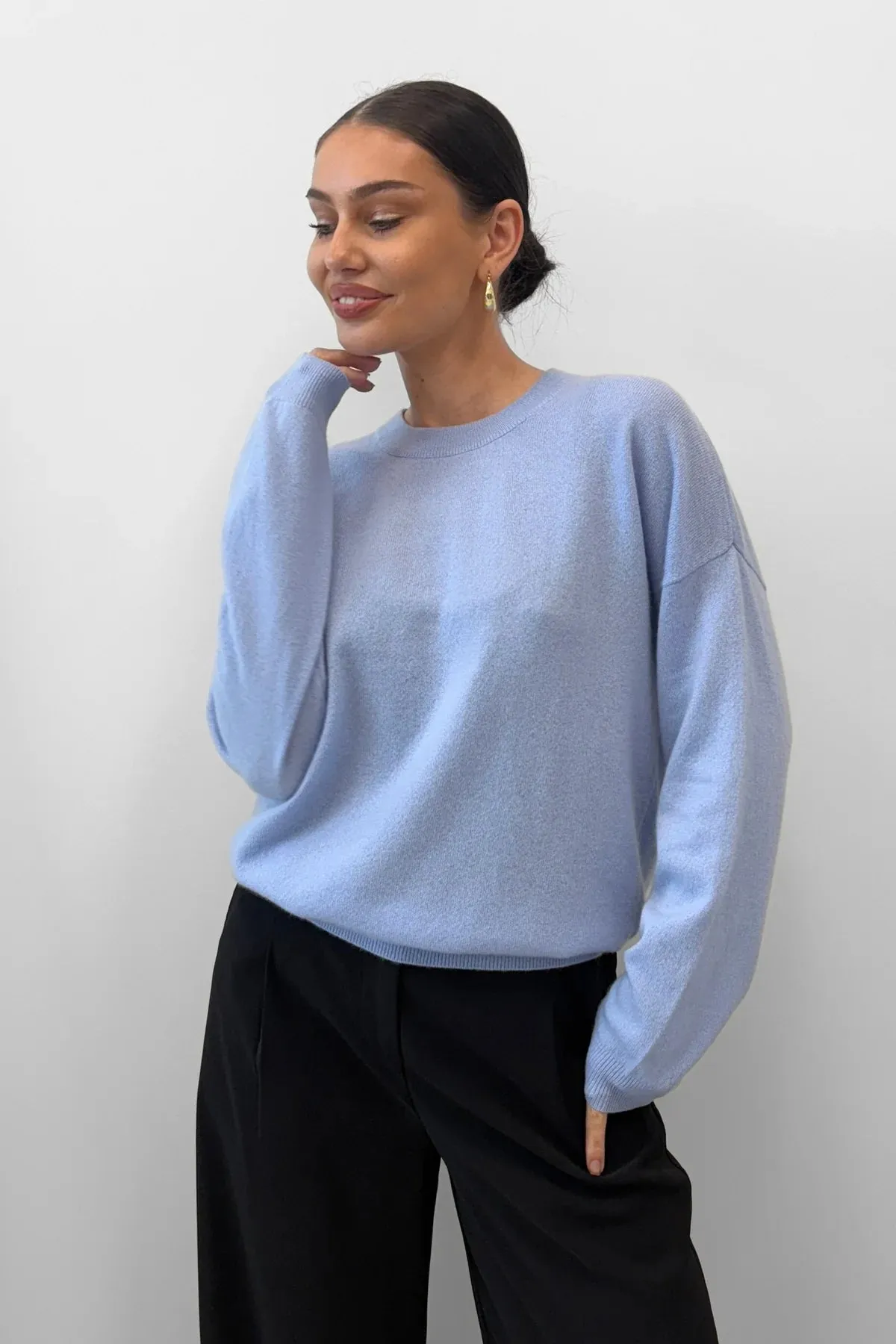 Blak Sweet Rewind Jumper - Sky Blue