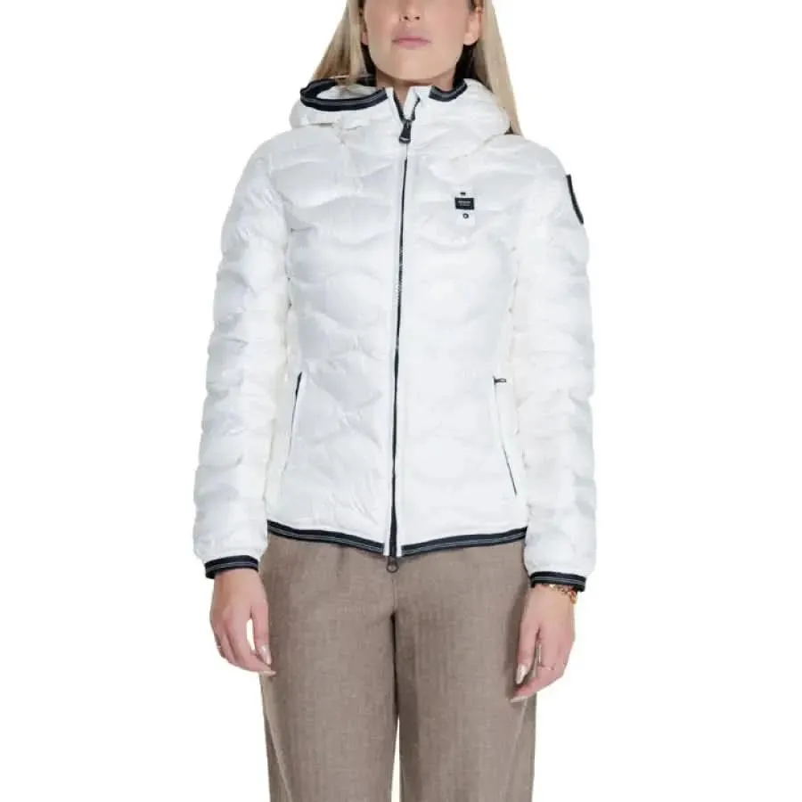 Blauer Women's Black Turtleneck Jacket with Front Pockets