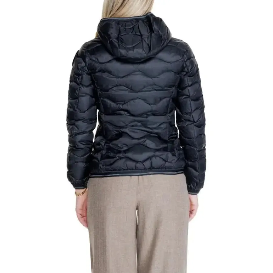 Blauer Women's Black Turtleneck Jacket with Front Pockets