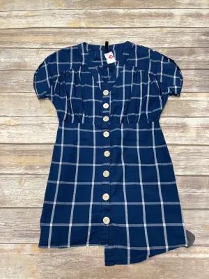 Blue Dress Casual Short Zara, Size M