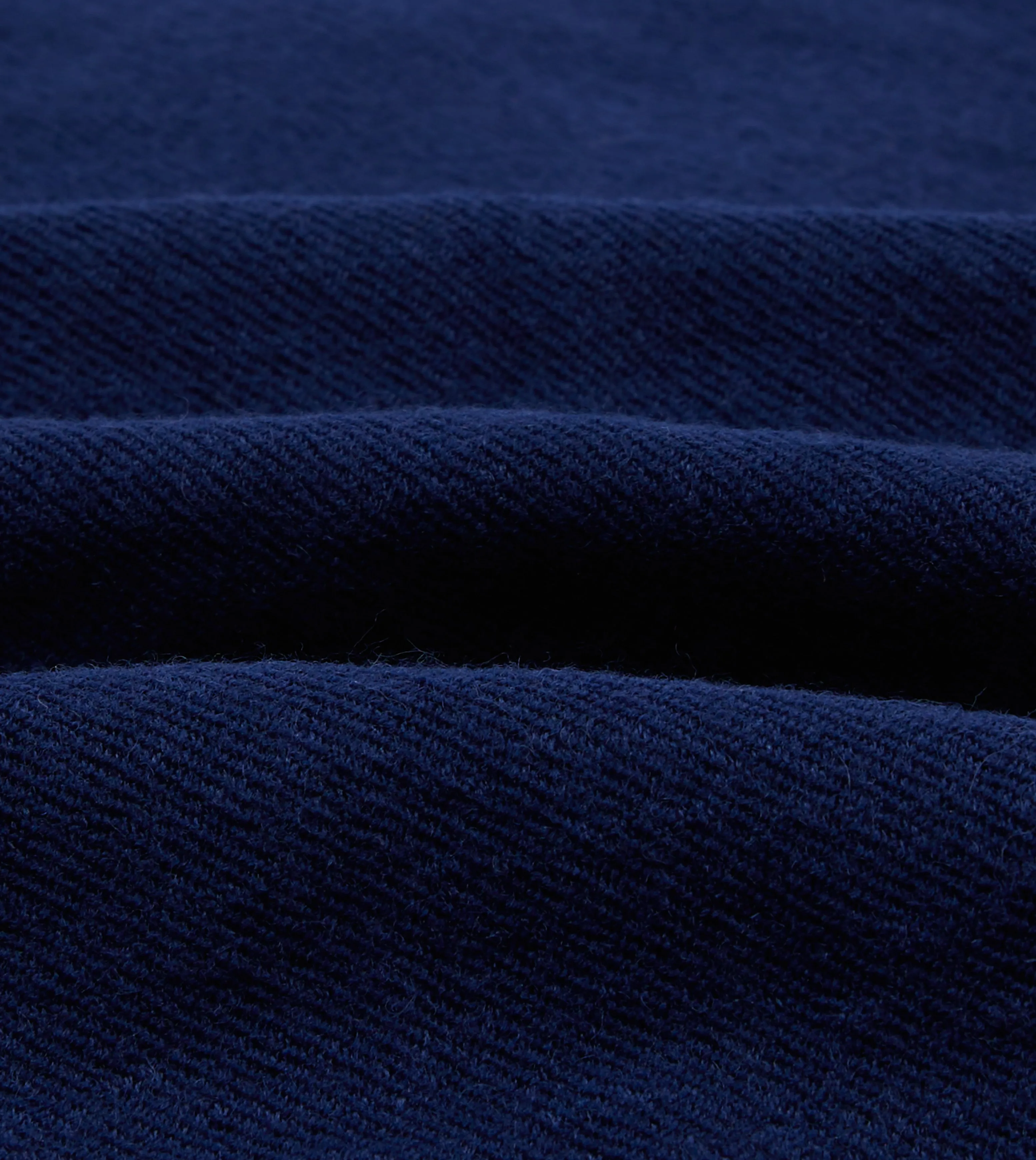 Blue Wool-Linen Three-Pocket Chore Jacket