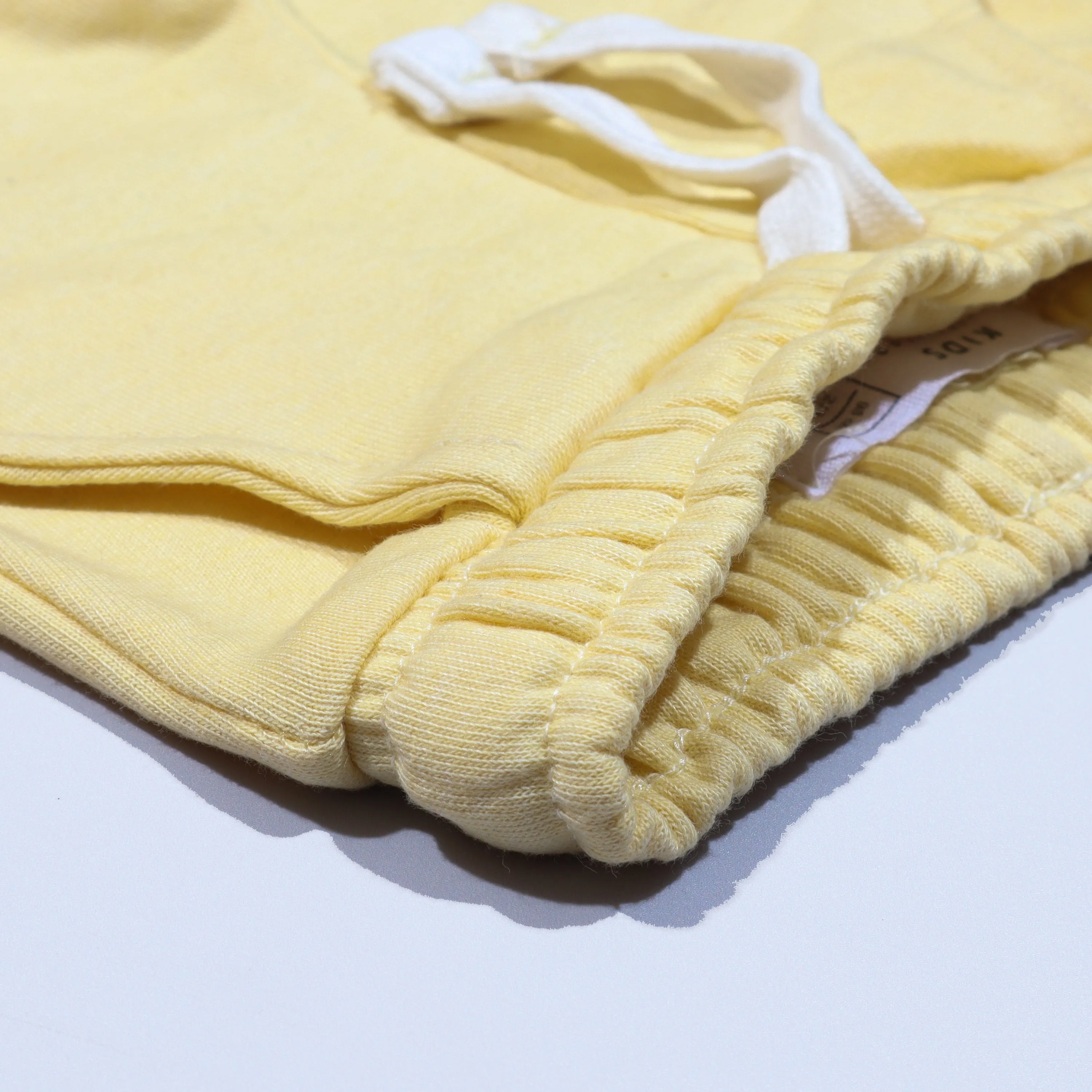 Boys Cotton Short Color Lime-Yellow