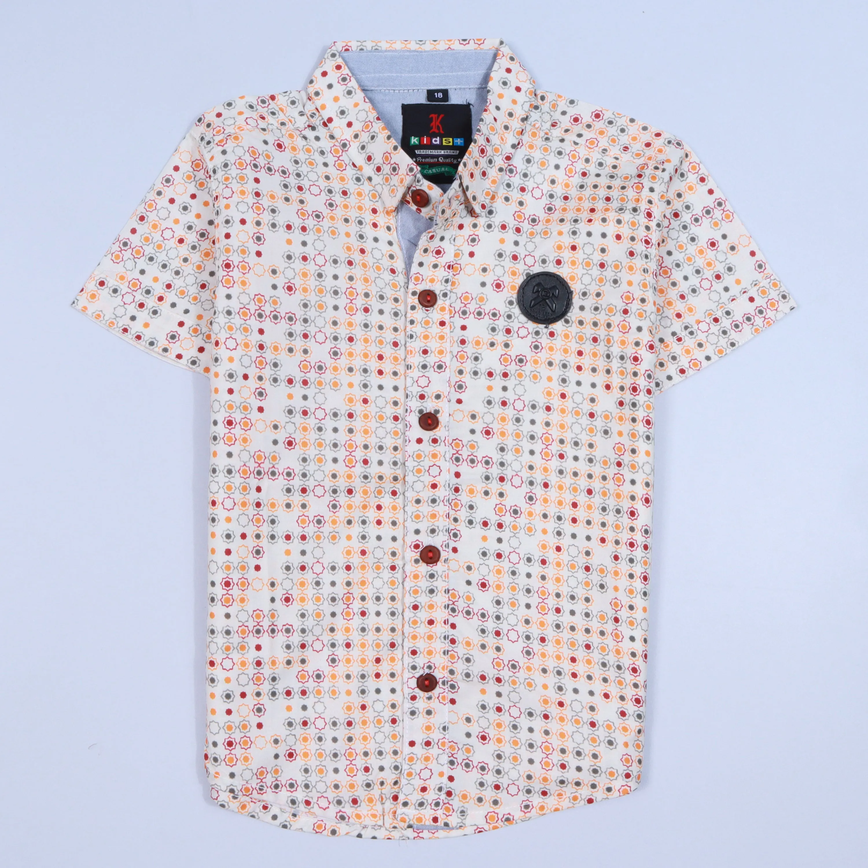 Boys Half Sleeves Casual Shirt Color Multi