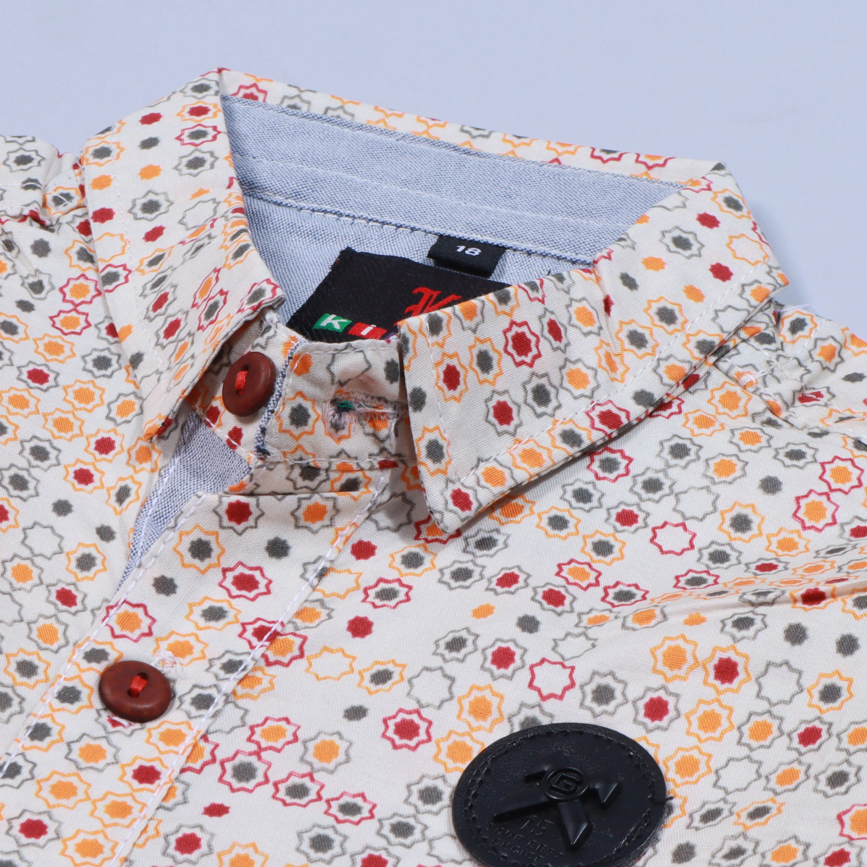 Boys Half Sleeves Casual Shirt Color Multi