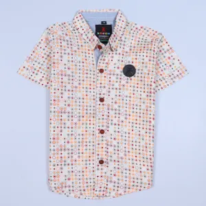 Boys Half Sleeves Casual Shirt Color Multi