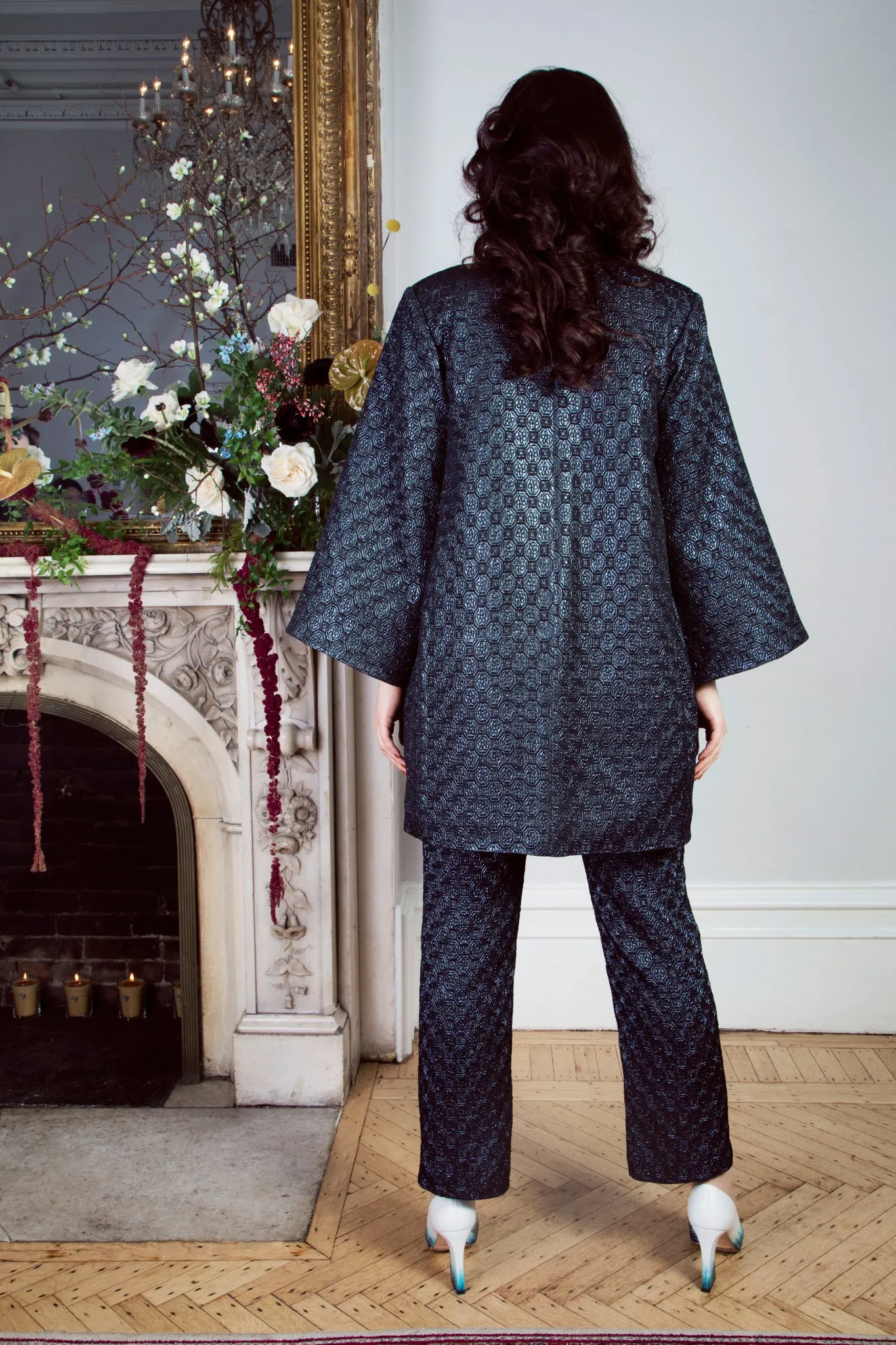 Brearley Lamé Jacquard Coat (One Left)