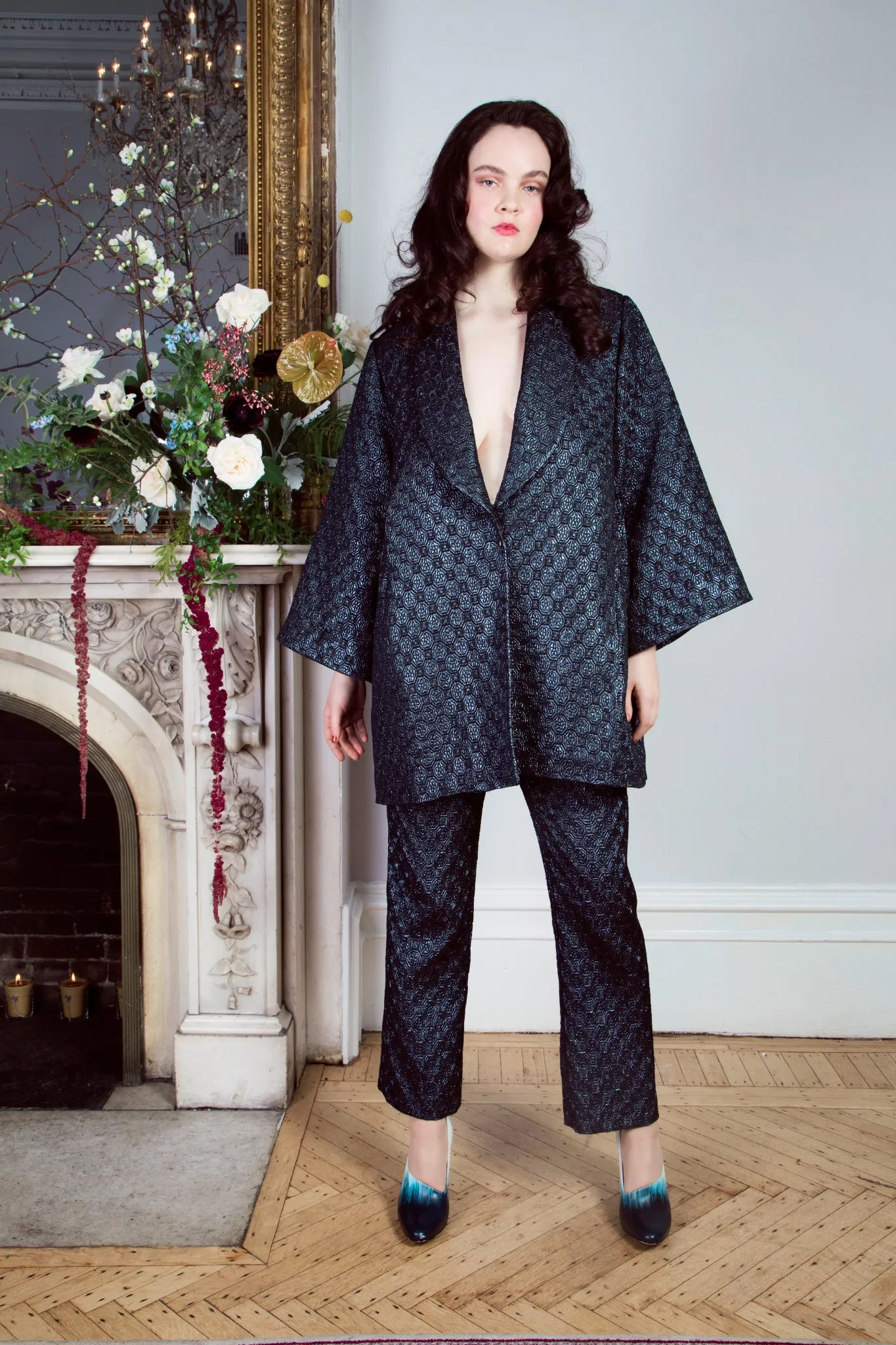Brearley Lamé Jacquard Coat (One Left)