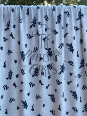 Brooke Small Floral Rib Knit