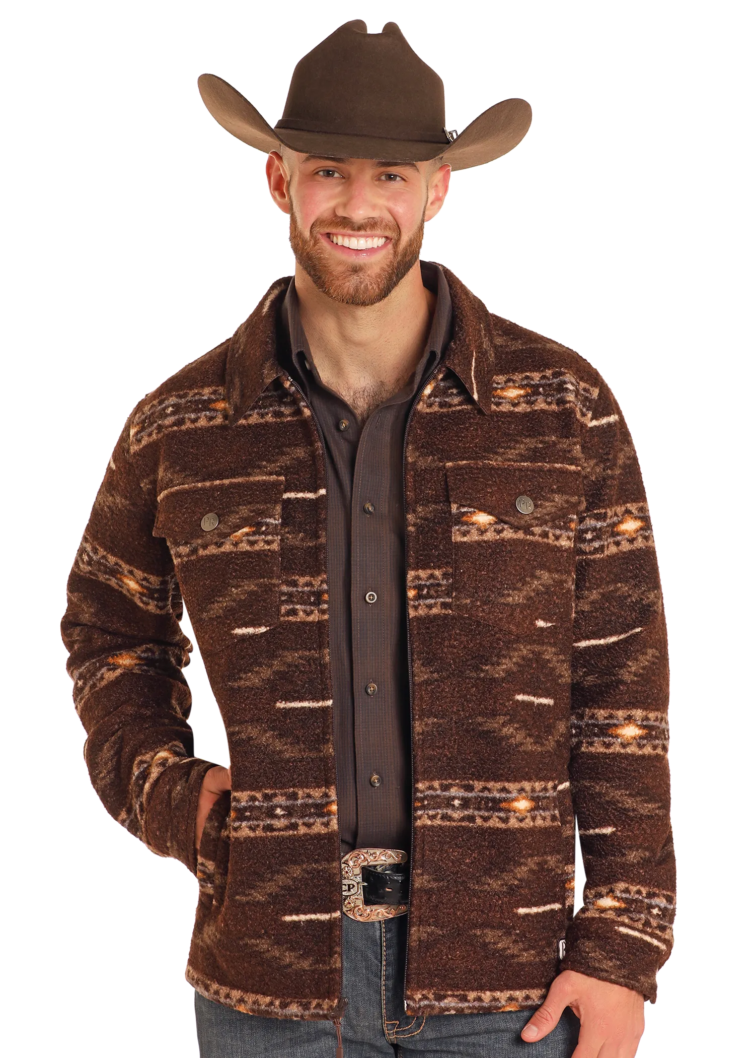 Brown Aztec Berber Jacket
