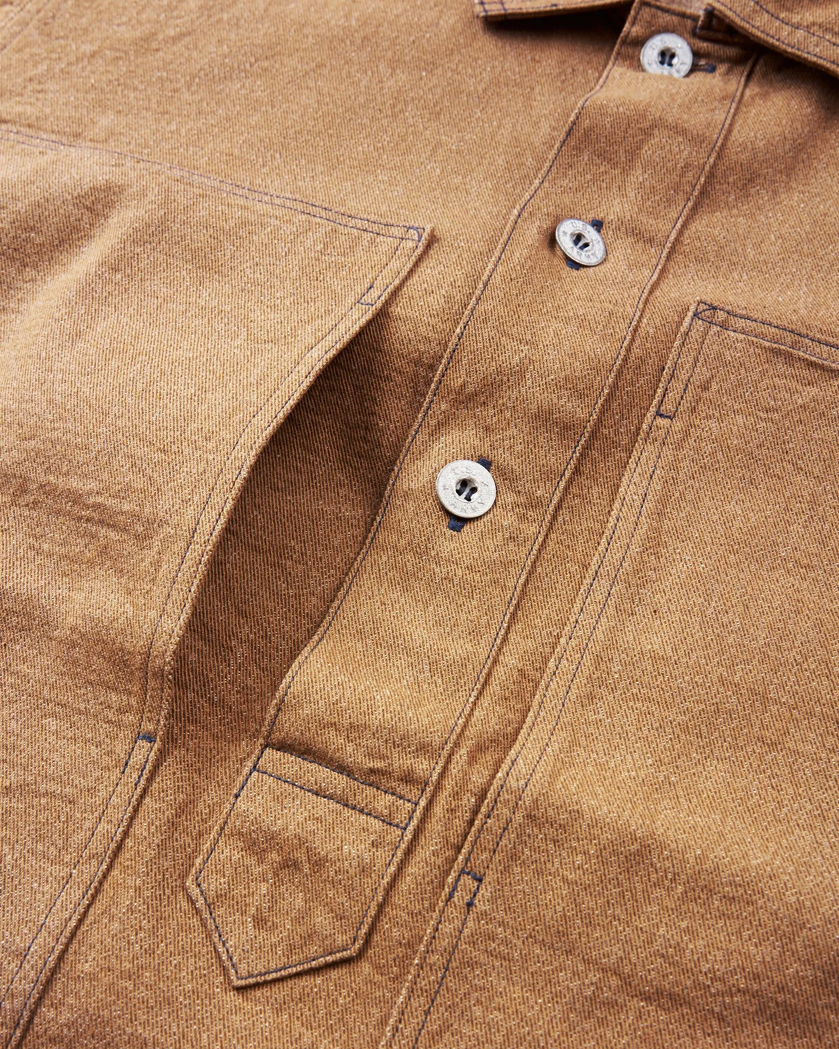 Buzz Rickson's Brown Denim Pullover Jacket