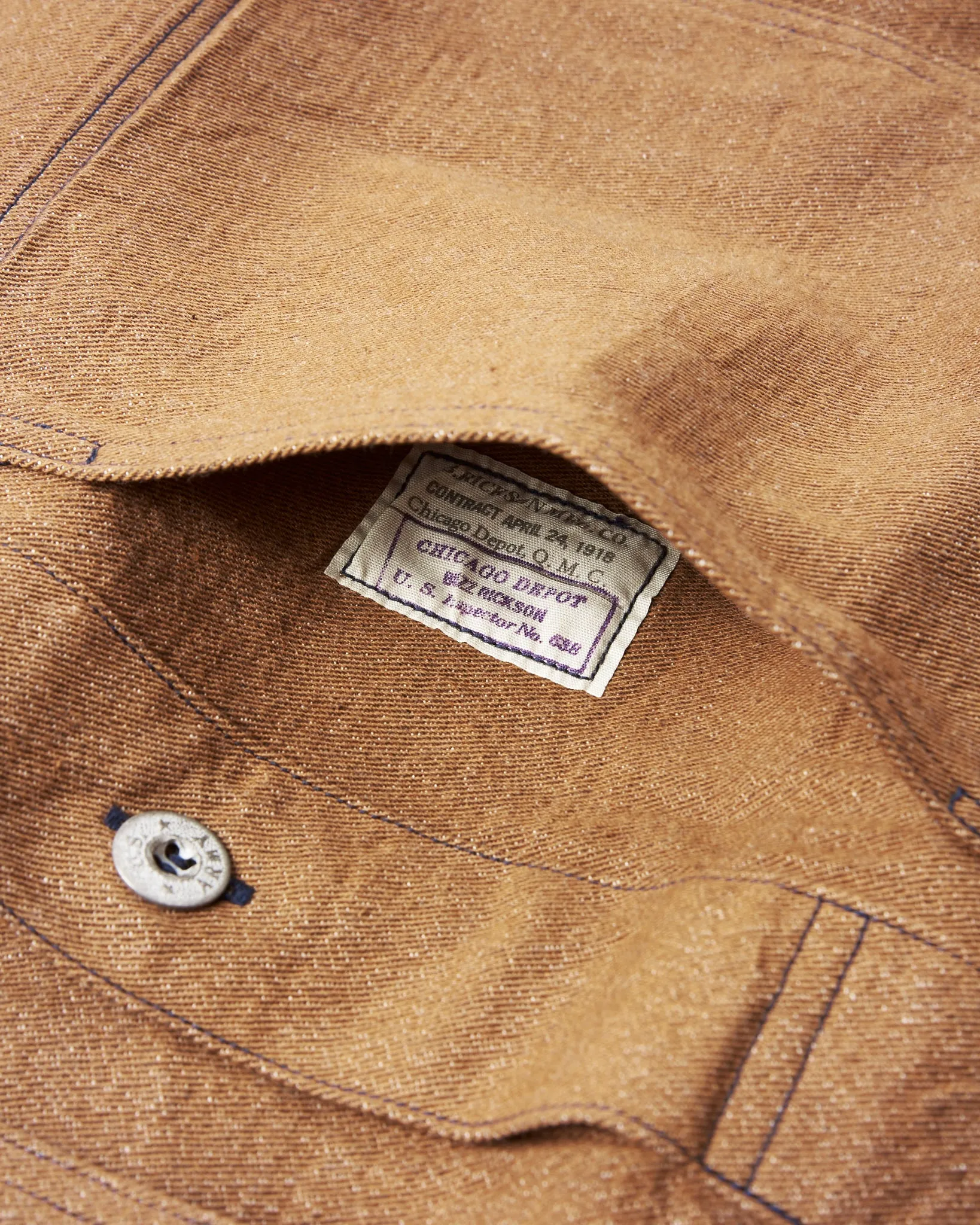 Buzz Rickson's Brown Denim Pullover Jacket