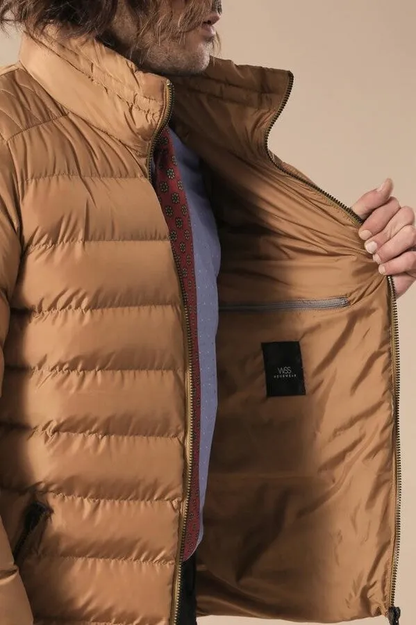 Camel Short Men Down Jacket - Wessi