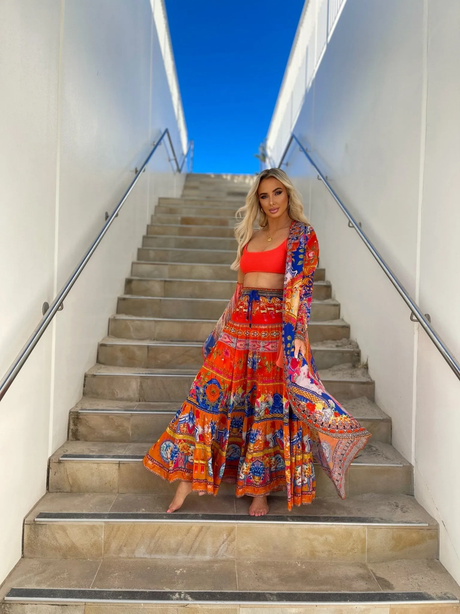 CARNIVAL SPIRIT MAXI SKIRT