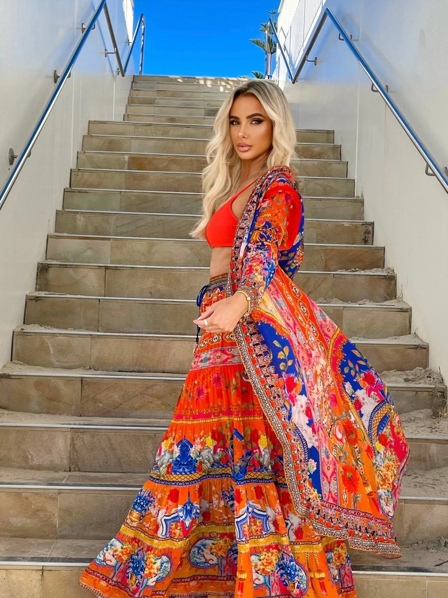 CARNIVAL SPIRIT MAXI SKIRT