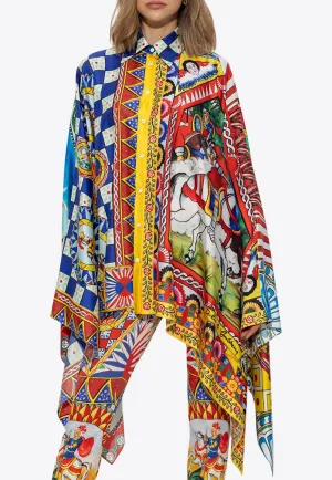 Carretto Print Silk Shirt