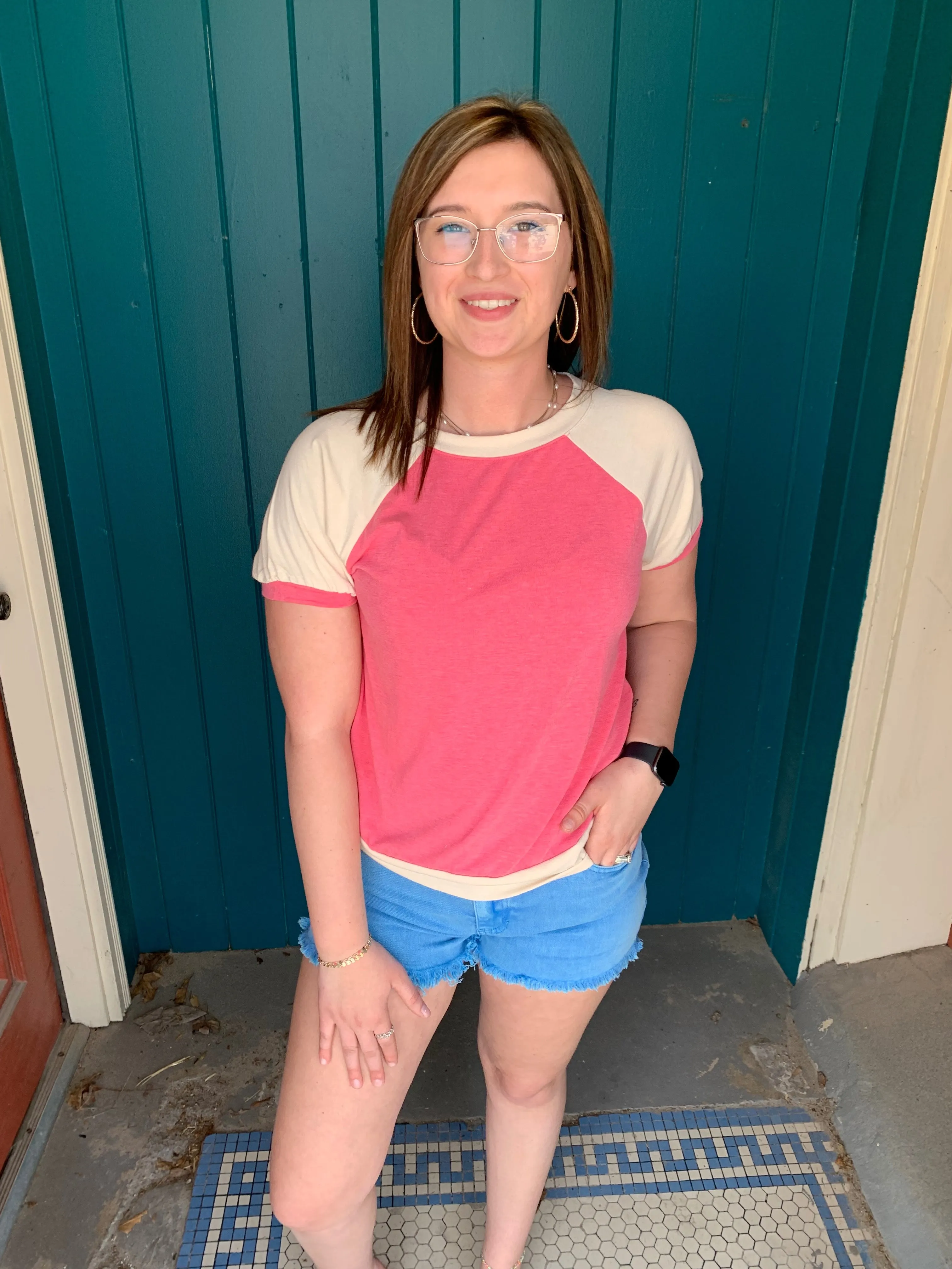 Casual Color Block Top