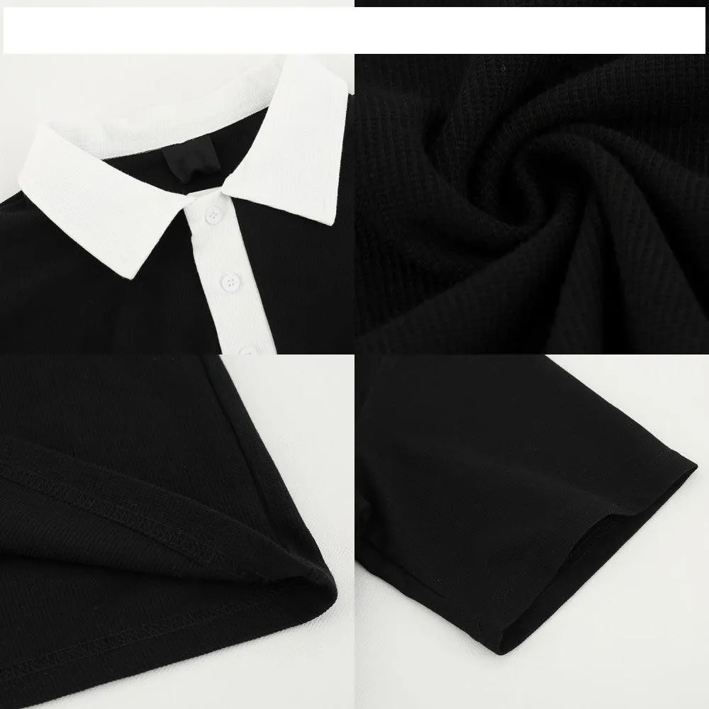 Casual POLO Contrasting Color T-Shirt