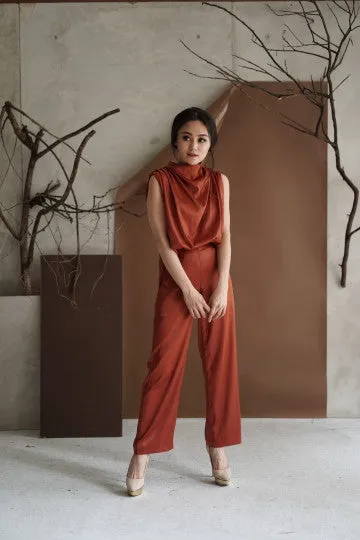CECIL TOP IN DARK PERSIMMON