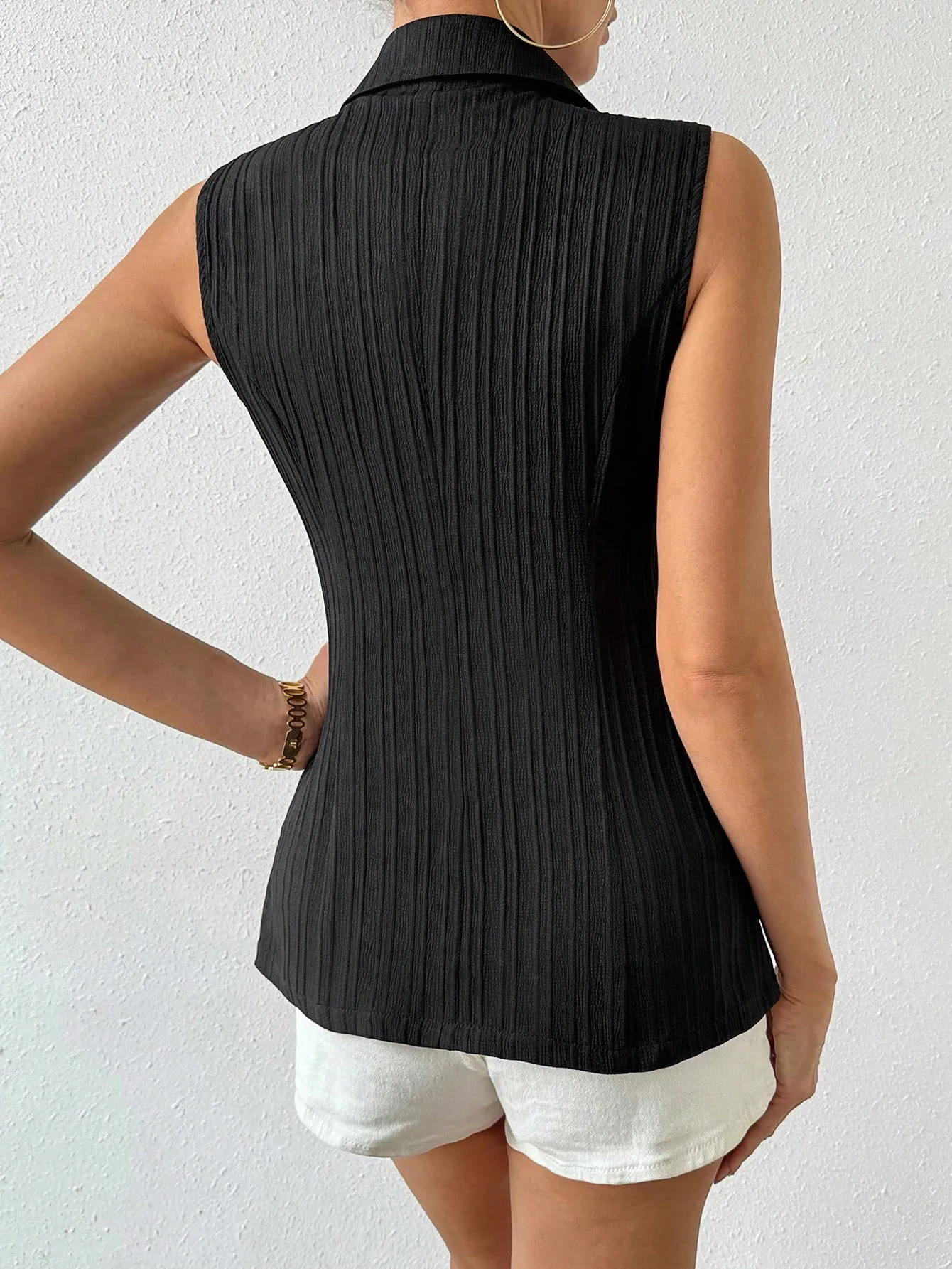 Chaleco de Mujer con Cremallera de Malla  CR