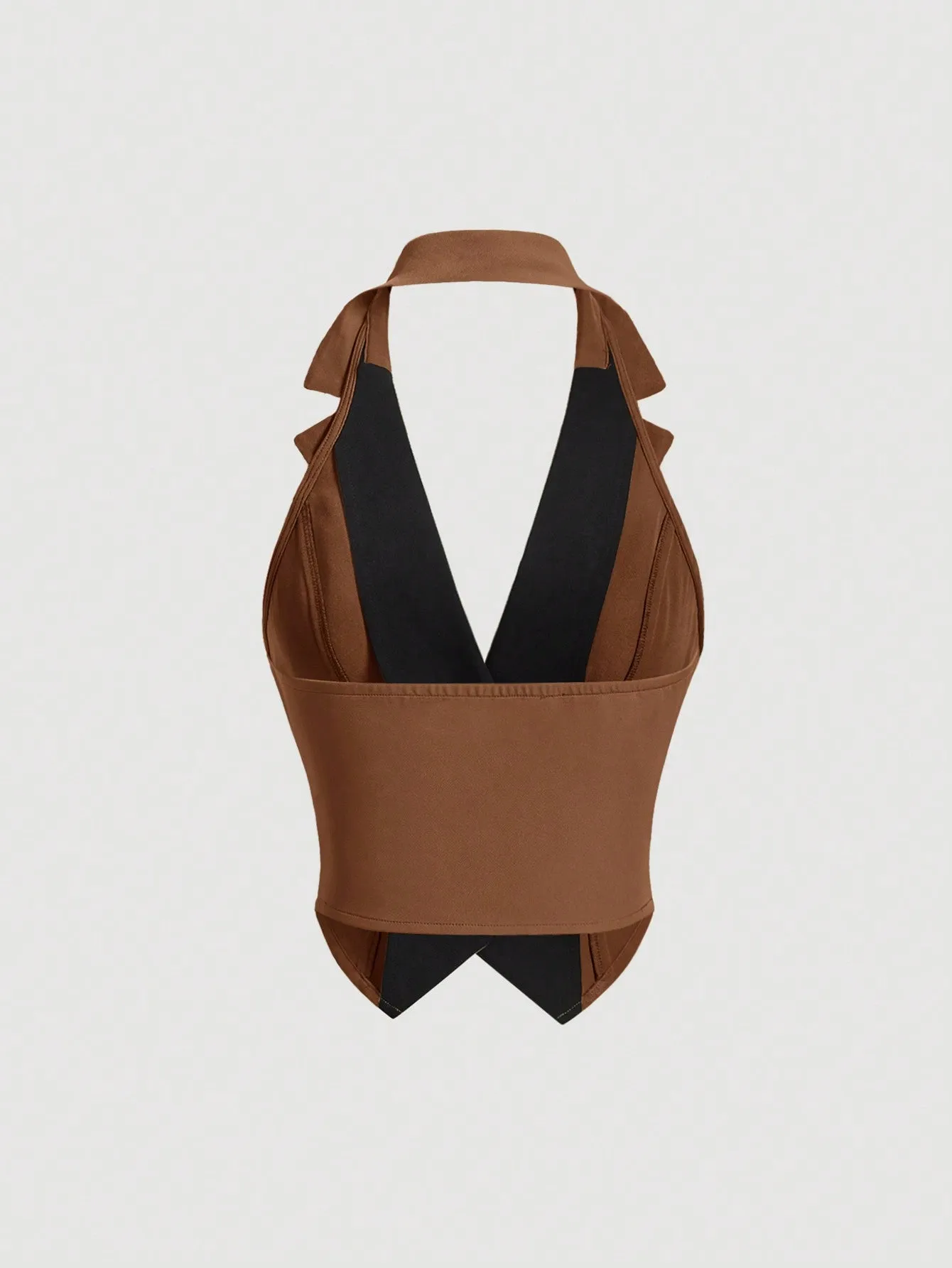 Cherry Vibes - Chaleco Halter con Botones en