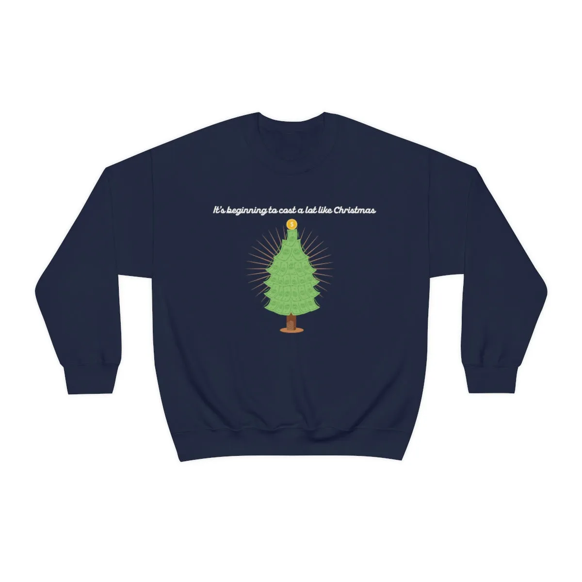 Christmas Shopping Crewneck Sweatshirt | Christmas Gifts | Fun Christmas Products | Gifts for Him | Gifts for Her