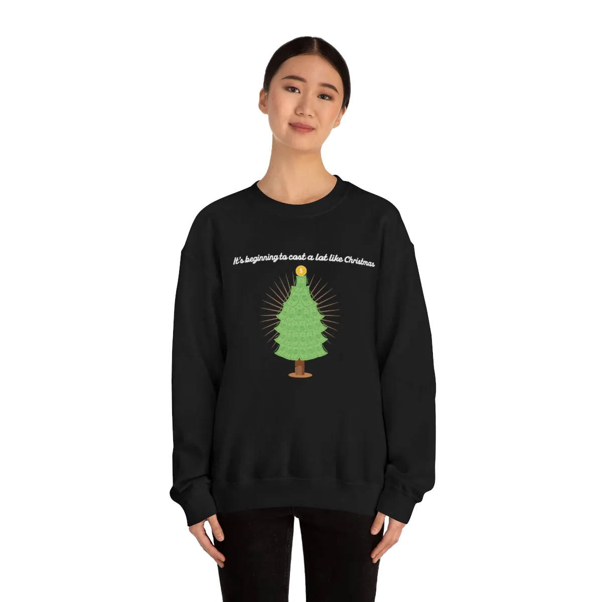 Christmas Shopping Crewneck Sweatshirt | Christmas Gifts | Fun Christmas Products | Gifts for Him | Gifts for Her