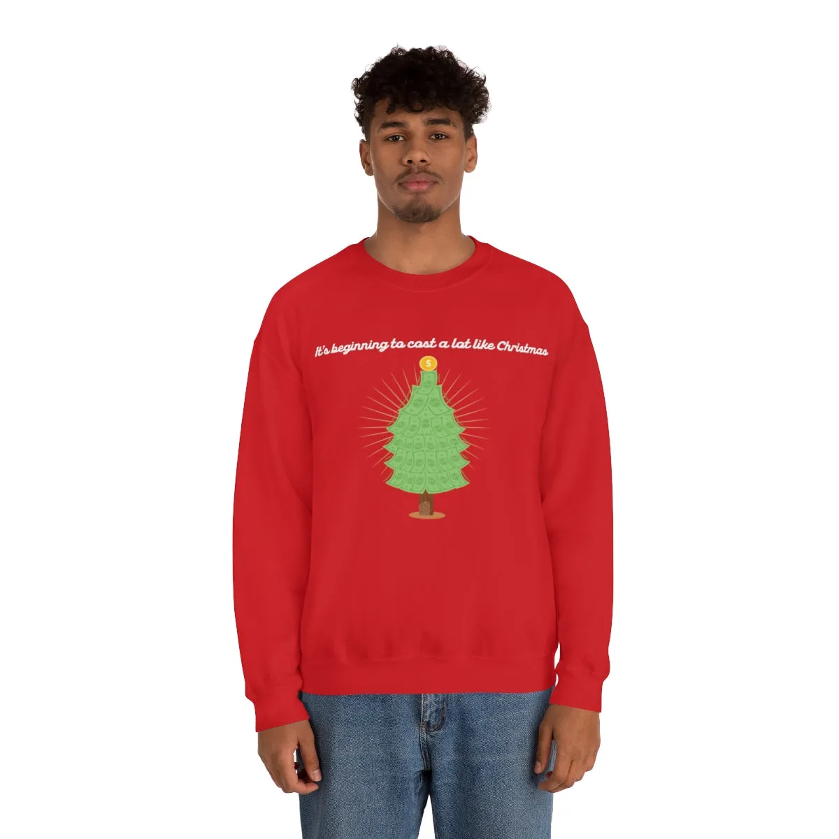Christmas Shopping Crewneck Sweatshirt | Christmas Gifts | Fun Christmas Products | Gifts for Him | Gifts for Her