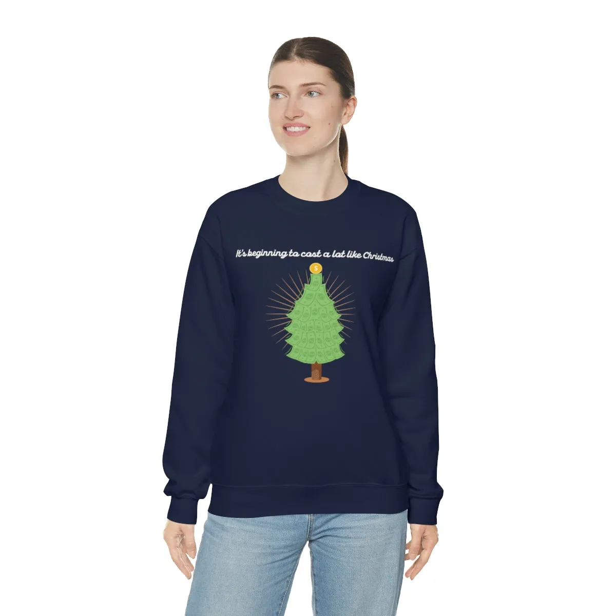 Christmas Shopping Crewneck Sweatshirt | Christmas Gifts | Fun Christmas Products | Gifts for Him | Gifts for Her