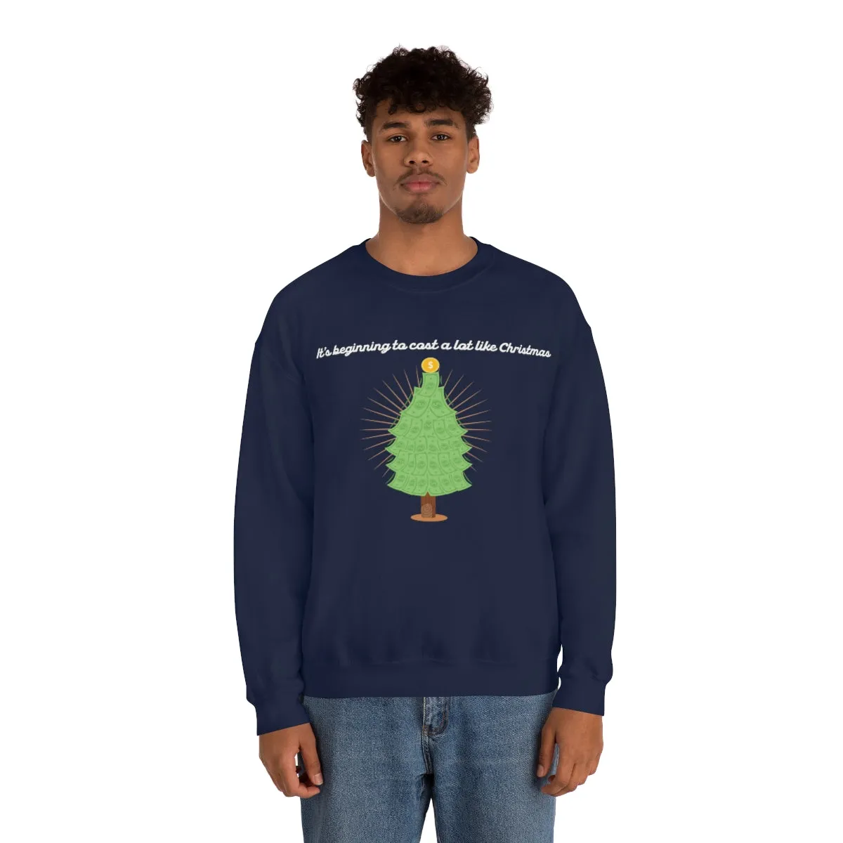 Christmas Shopping Crewneck Sweatshirt | Christmas Gifts | Fun Christmas Products | Gifts for Him | Gifts for Her