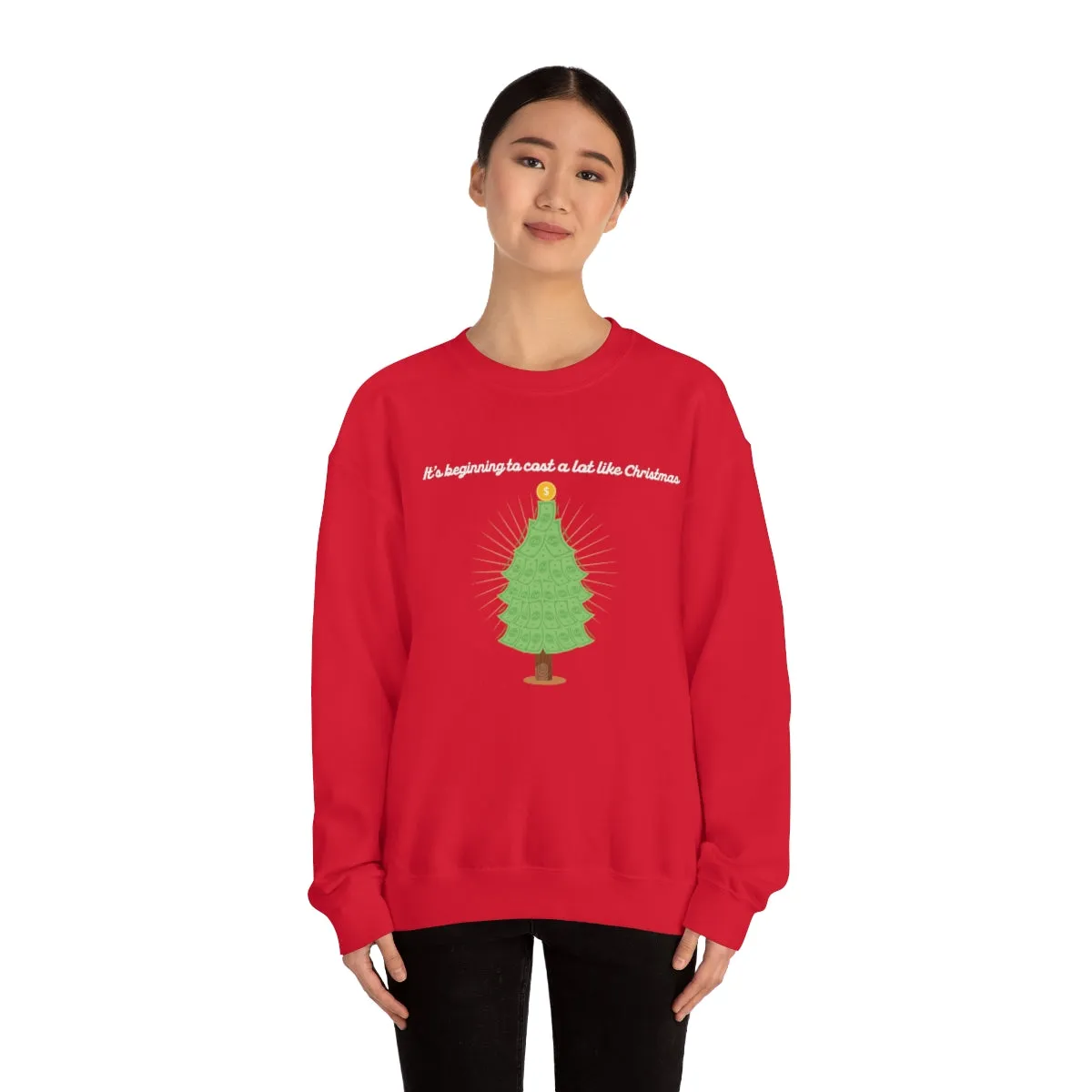 Christmas Shopping Crewneck Sweatshirt | Christmas Gifts | Fun Christmas Products | Gifts for Him | Gifts for Her