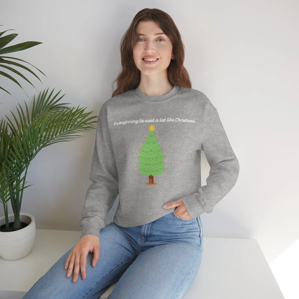 Christmas Shopping Crewneck Sweatshirt | Christmas Gifts | Fun Christmas Products | Gifts for Him | Gifts for Her