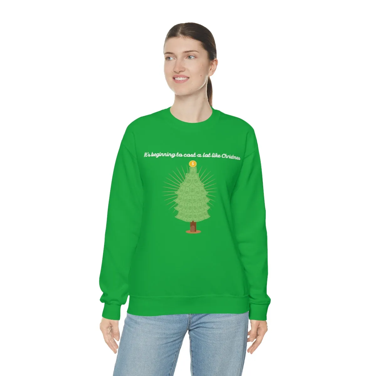 Christmas Shopping Crewneck Sweatshirt | Christmas Gifts | Fun Christmas Products | Gifts for Him | Gifts for Her