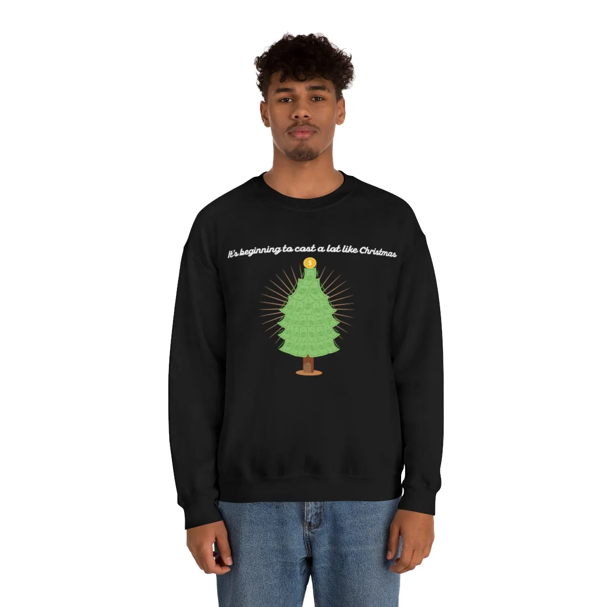 Christmas Shopping Crewneck Sweatshirt | Christmas Gifts | Fun Christmas Products | Gifts for Him | Gifts for Her