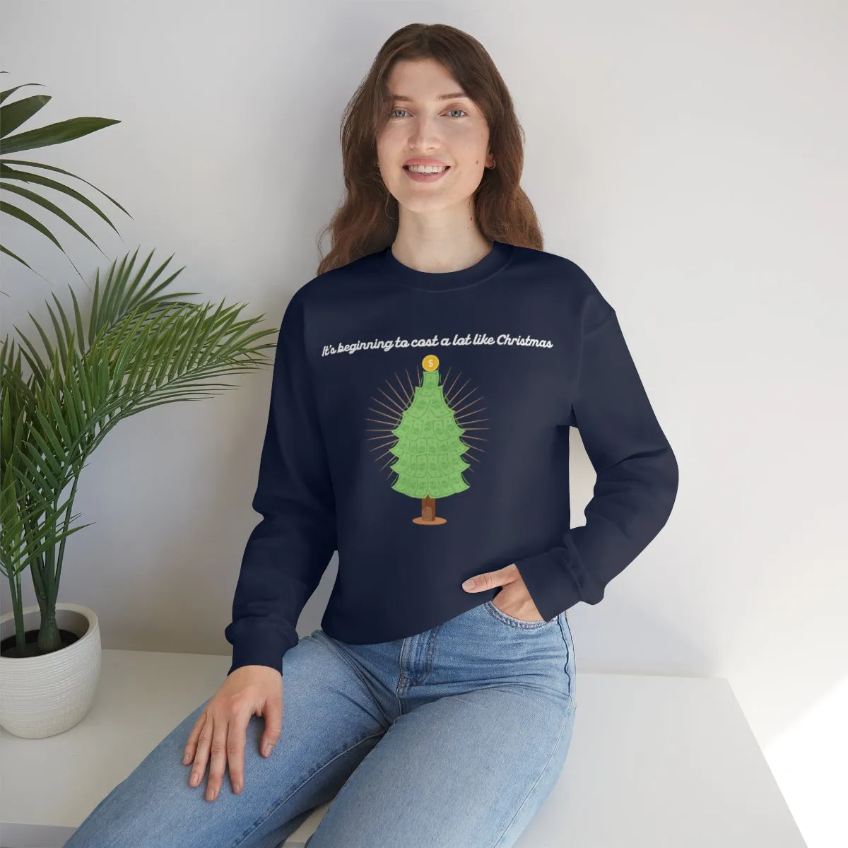 Christmas Shopping Crewneck Sweatshirt | Christmas Gifts | Fun Christmas Products | Gifts for Him | Gifts for Her