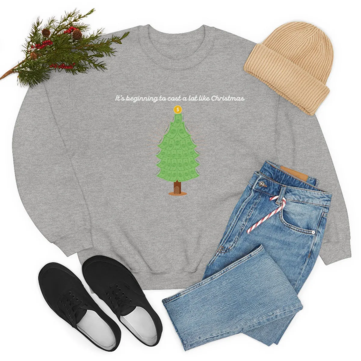 Christmas Shopping Crewneck Sweatshirt | Christmas Gifts | Fun Christmas Products | Gifts for Him | Gifts for Her