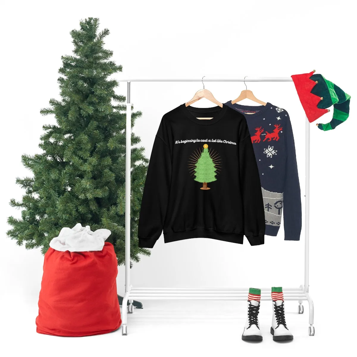 Christmas Shopping Crewneck Sweatshirt | Christmas Gifts | Fun Christmas Products | Gifts for Him | Gifts for Her