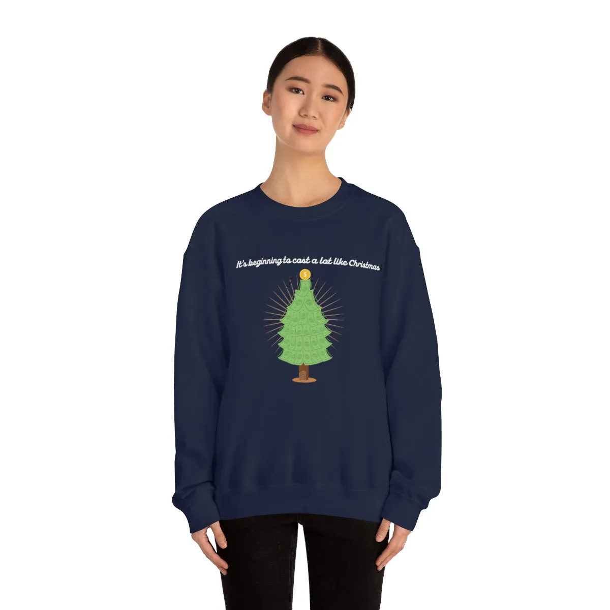 Christmas Shopping Crewneck Sweatshirt | Christmas Gifts | Fun Christmas Products | Gifts for Him | Gifts for Her