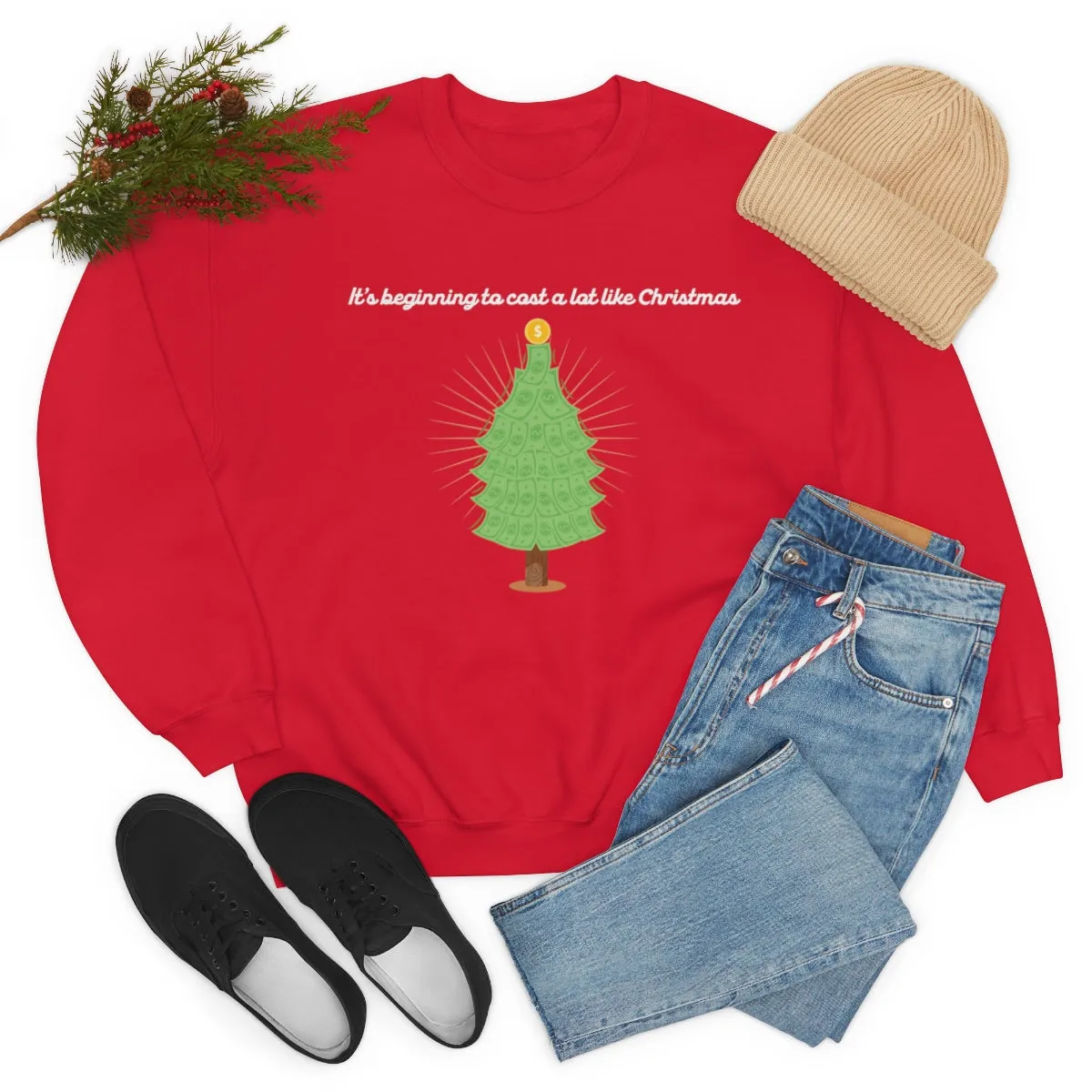 Christmas Shopping Crewneck Sweatshirt | Christmas Gifts | Fun Christmas Products | Gifts for Him | Gifts for Her