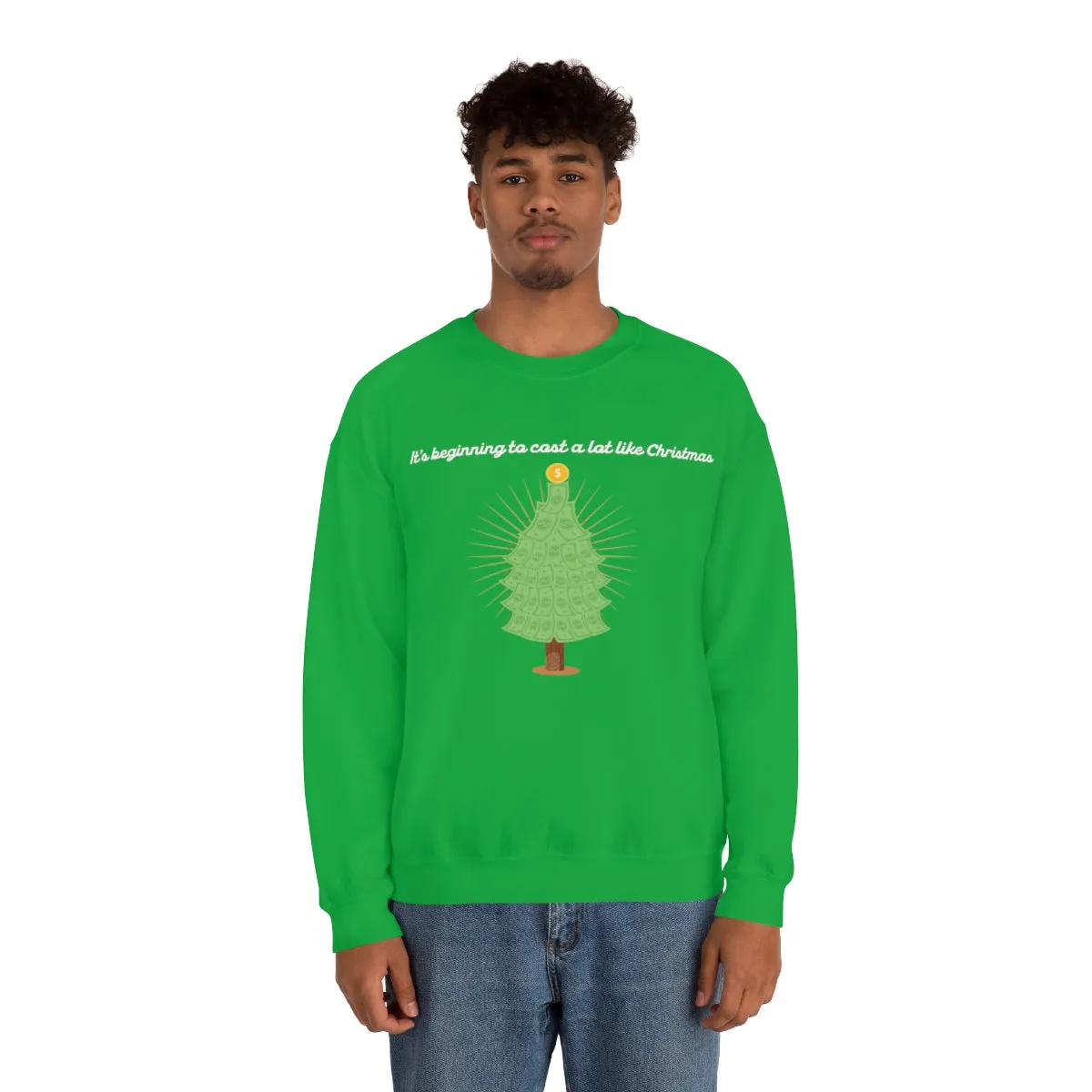 Christmas Shopping Crewneck Sweatshirt | Christmas Gifts | Fun Christmas Products | Gifts for Him | Gifts for Her