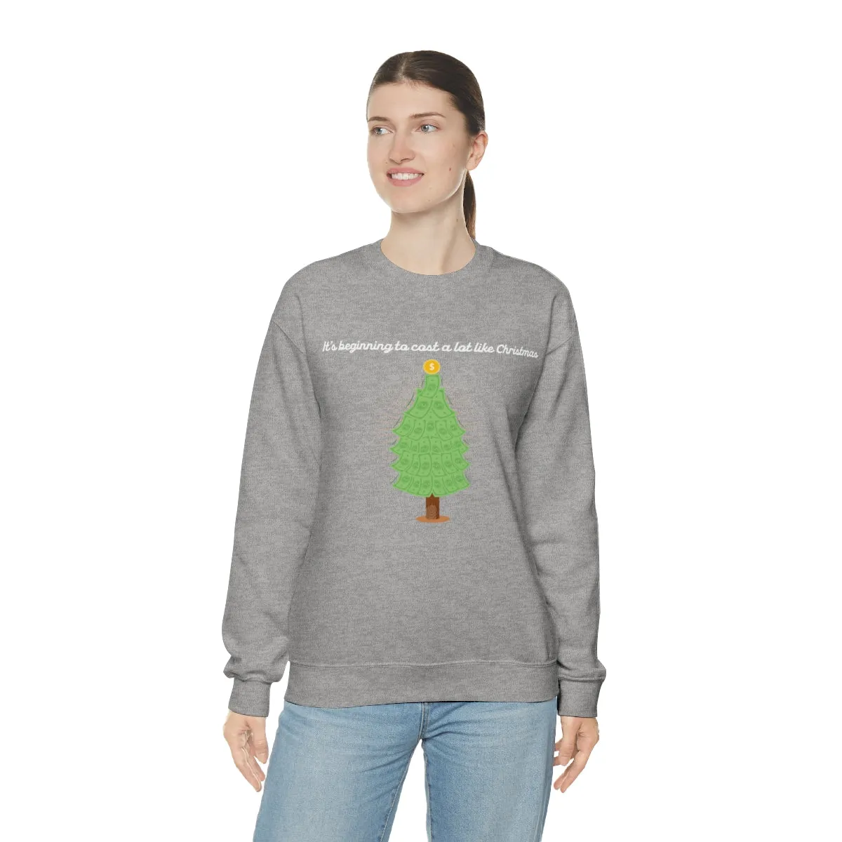 Christmas Shopping Crewneck Sweatshirt | Christmas Gifts | Fun Christmas Products | Gifts for Him | Gifts for Her